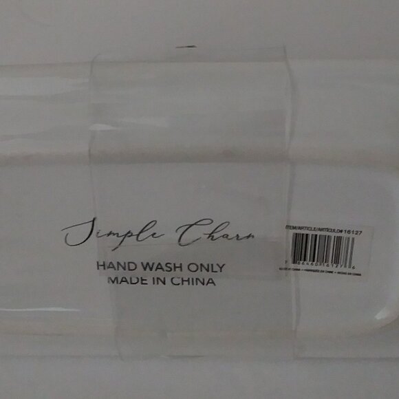 White Ceramic Butter Dish with Lid - Picture 10 of 10